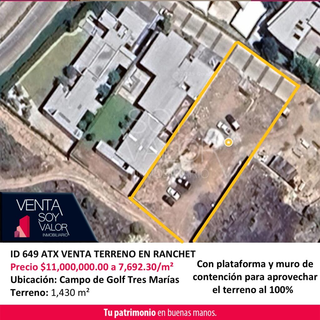 ID 649 ATX TERRENO CAMPO DE GOLF TRES MARIAS