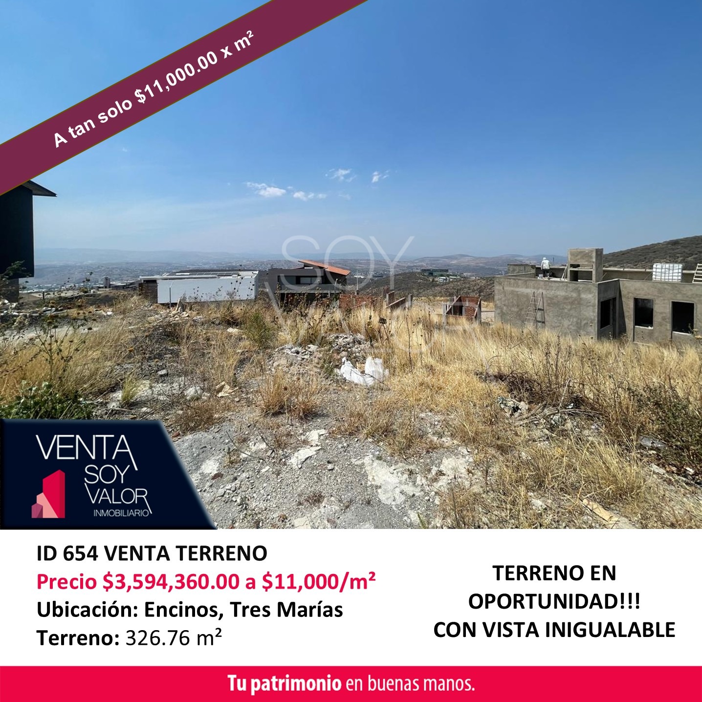 ID 654 ATC TERRENO ENCINOS LOTE 13