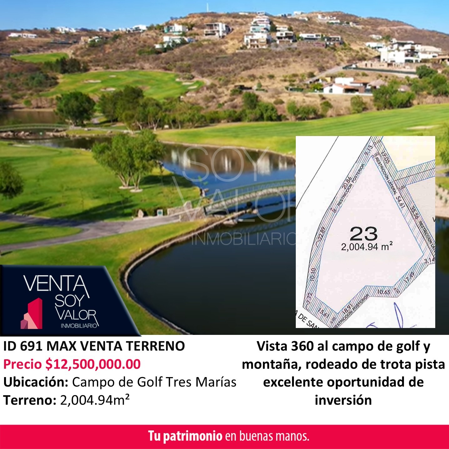 ID 691 MAX TERRENO VENTA CG3M CAÑON DE SAN AGUSTIN